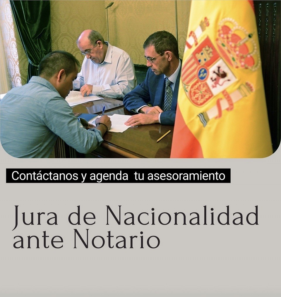 Jura de nacionalidad ante notario
