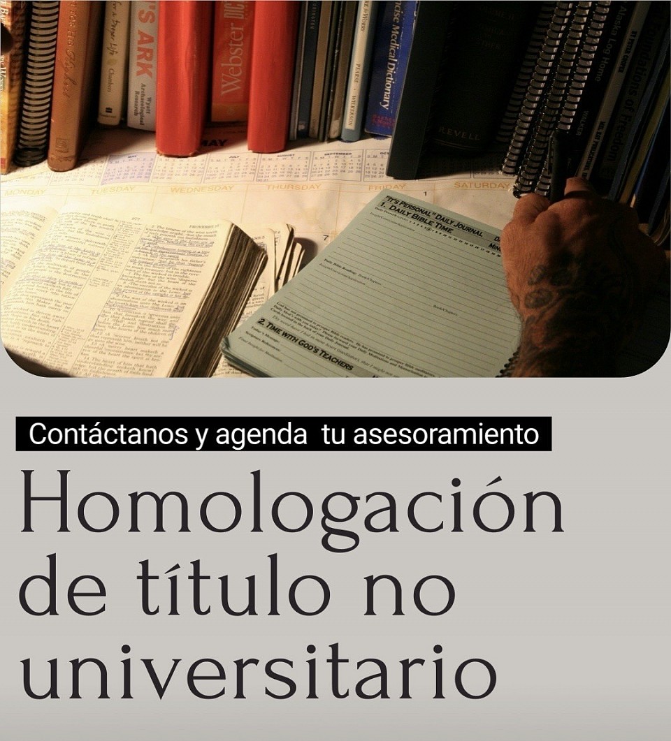Homologación de título no universitario